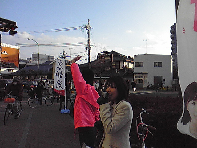 街頭演説＠西院