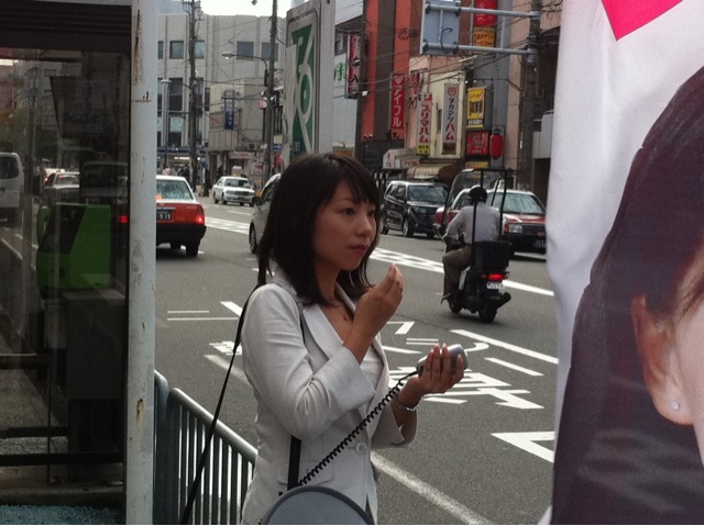 街頭演説＠西院