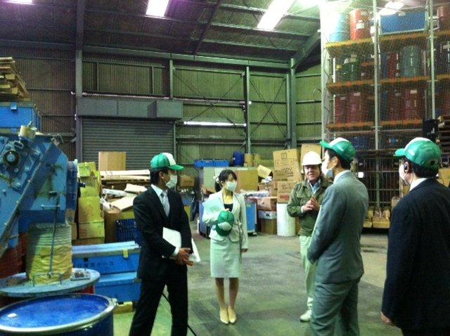 リサイクル業者の視察