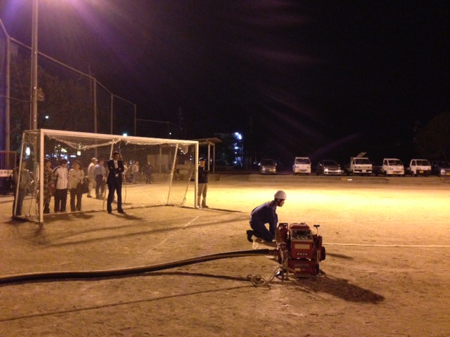 消防団の査閲に向けて
