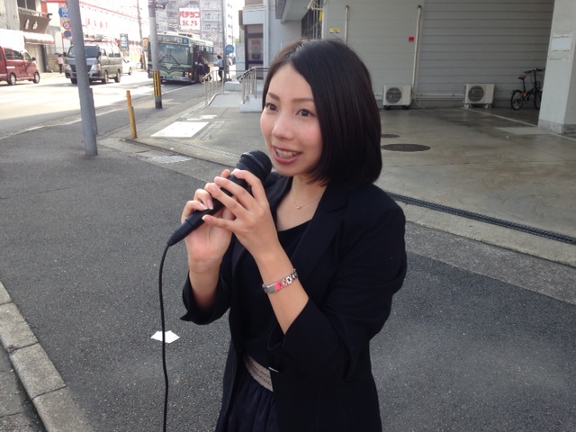 街頭演説＠梅津段町