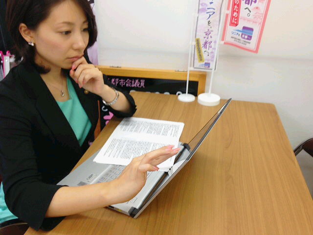 実施３日目！四条通歩道拡幅アンケート