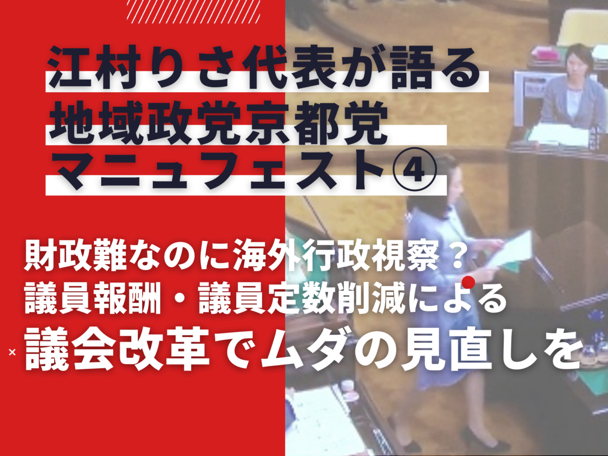 【Youtube】「江村りさ代表が語る」議会改革について